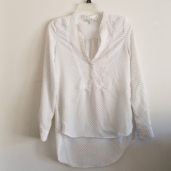 LC Lauren Conrad Tops - LC LAUREN CONRAD POKEDOT LONG SLEEVES